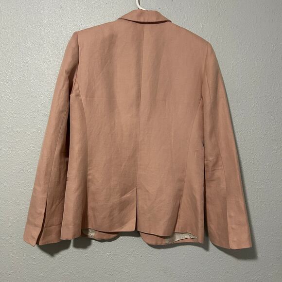 Zadig & Voltaire Vedy Spi Deluxe Blazer 36 Rose Pink Small Linen Cotton - Picture 6 of 14